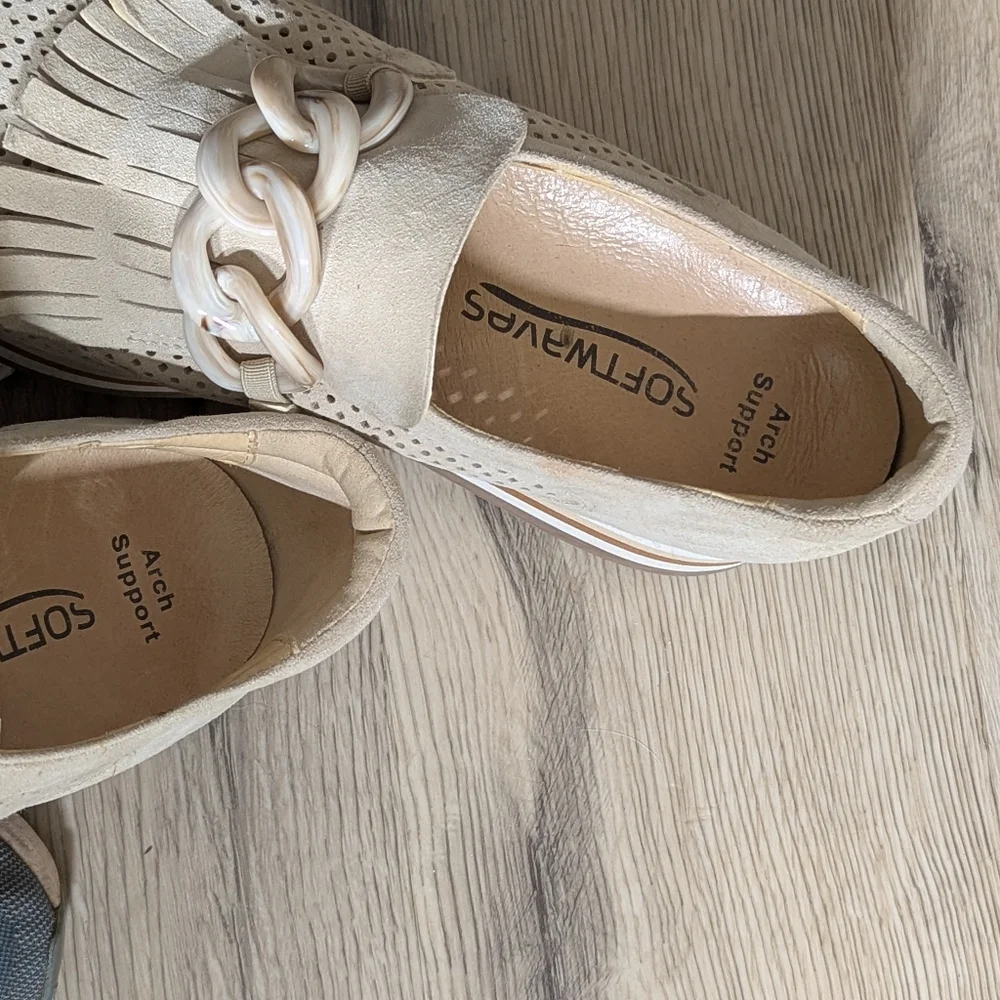 Softwaves Cadie Cream Suade Leather Support Platform Shoes Sneakers EU
39.5 - Picture 6 of 16